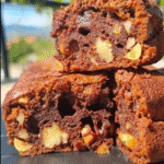 Brownie fondant aux chocolat et noix !